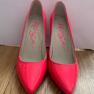 Alice + Olivia hot pink stiletto heels
